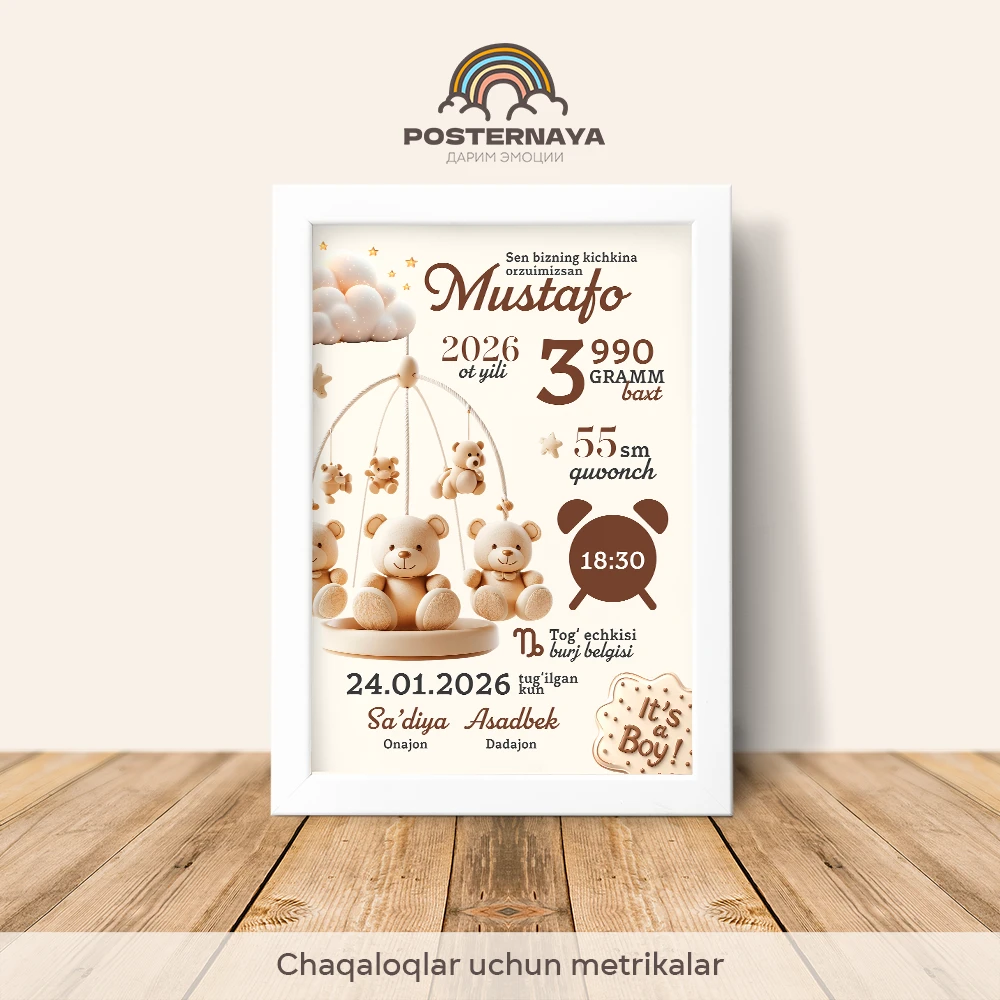 Chaqaloqlar uchun «Welcome baby» metrikasi