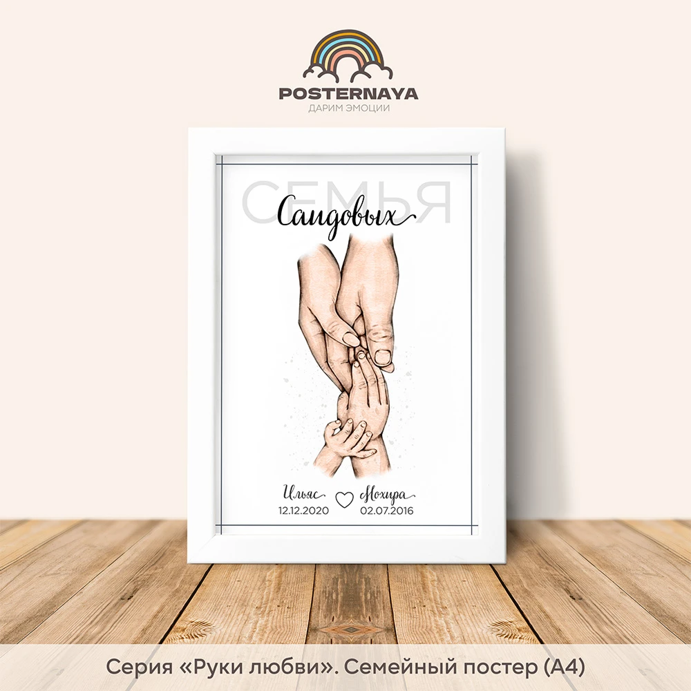 Постер «Родители и дети» (руки любви)