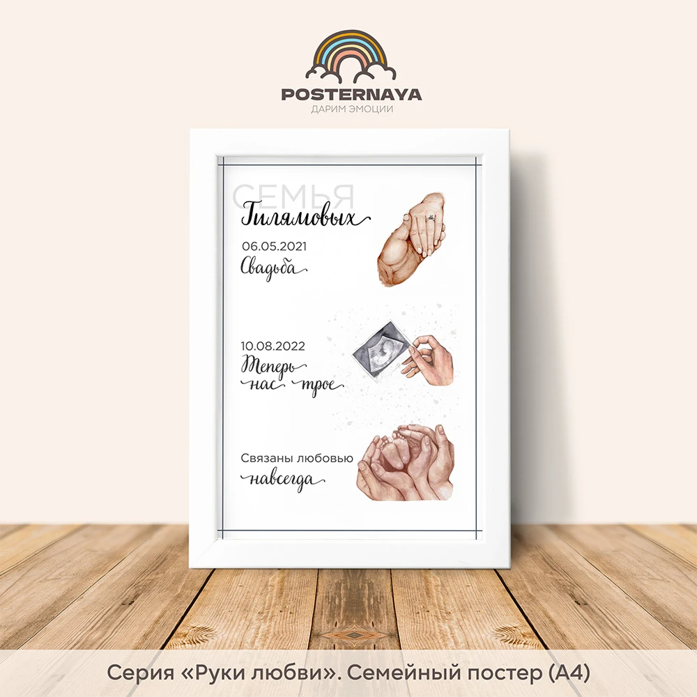 Постер «Этапы жизни» (руки любви)